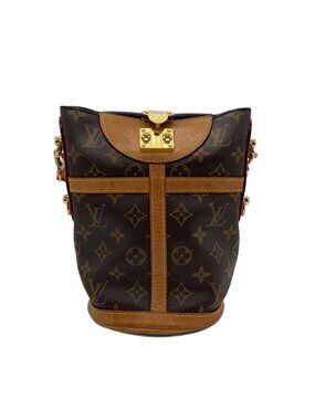 Louis Vuitton Duffle Bag Monogram Canvas Brown All over